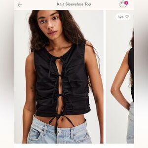 Free people kaia sleeveless top size M black